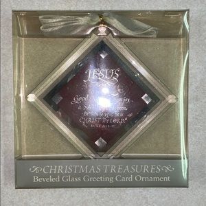 Glass Jesus Ornament